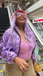 Your_big_ebony_goddness Going out to the mall 💜 Immagine  4