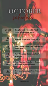Nicolemorelli2 ✨MONTHLY SCHEDULE ✨ Poză 3
