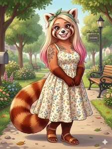 Blakelytgirl Furry persona Red Panda Foto 9