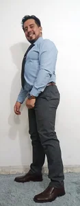 KalethBigDick Shirt cadete blue and gray pants Poză 3