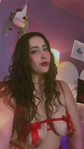 my_aleja_ Sexy photos with red lingerie Immagine  2