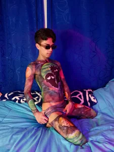 OwenBluee Body paint on my sexy body Immagine  6