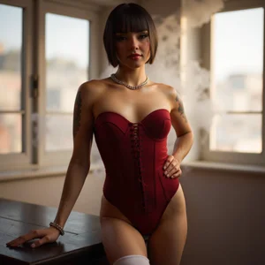 Mia_Monroee Elegance in Red Bilde 5