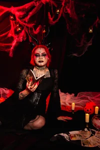 jinxv_nuss Halloween session🎃🪄✨ Gambar
