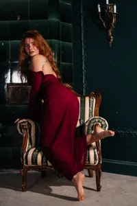 Freckle_Diyana elegant lady in dress Pic 4