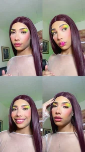 Nice girl, with LGBT colored makeup 🌈❤️ de caribbean_passion_  Imagens