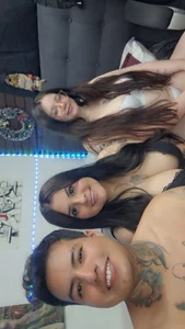 luckyamong_ladies hot threesome Pic 2