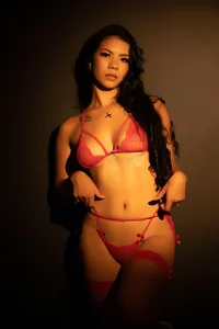VanessaDuque_ Red Lengerie 🤍 Pic 4