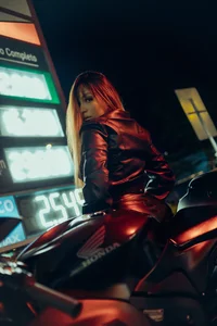 SteffanyBeck Motorcycle🏍️ Fotka 5
