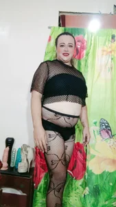 Ms_SexretaryCockTs ootd stocking and net Pic 6