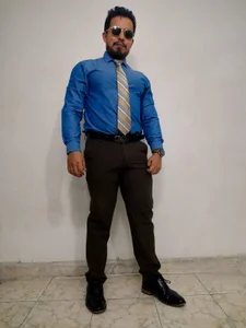 KalethBigDick Brown and blue suit Εικόνα 2