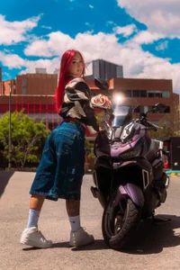 HannaRed_ Biker girl 🏍️ Pic 5