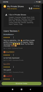 Ratings and reviews de Hotty_Nishaa  Imagens