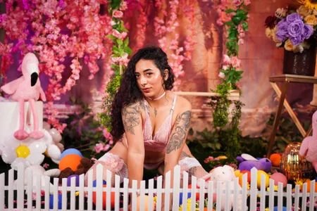 Magic_ivoneのNaughty bunny in her secret Easter garden 🐰🐰の 2枚の写真