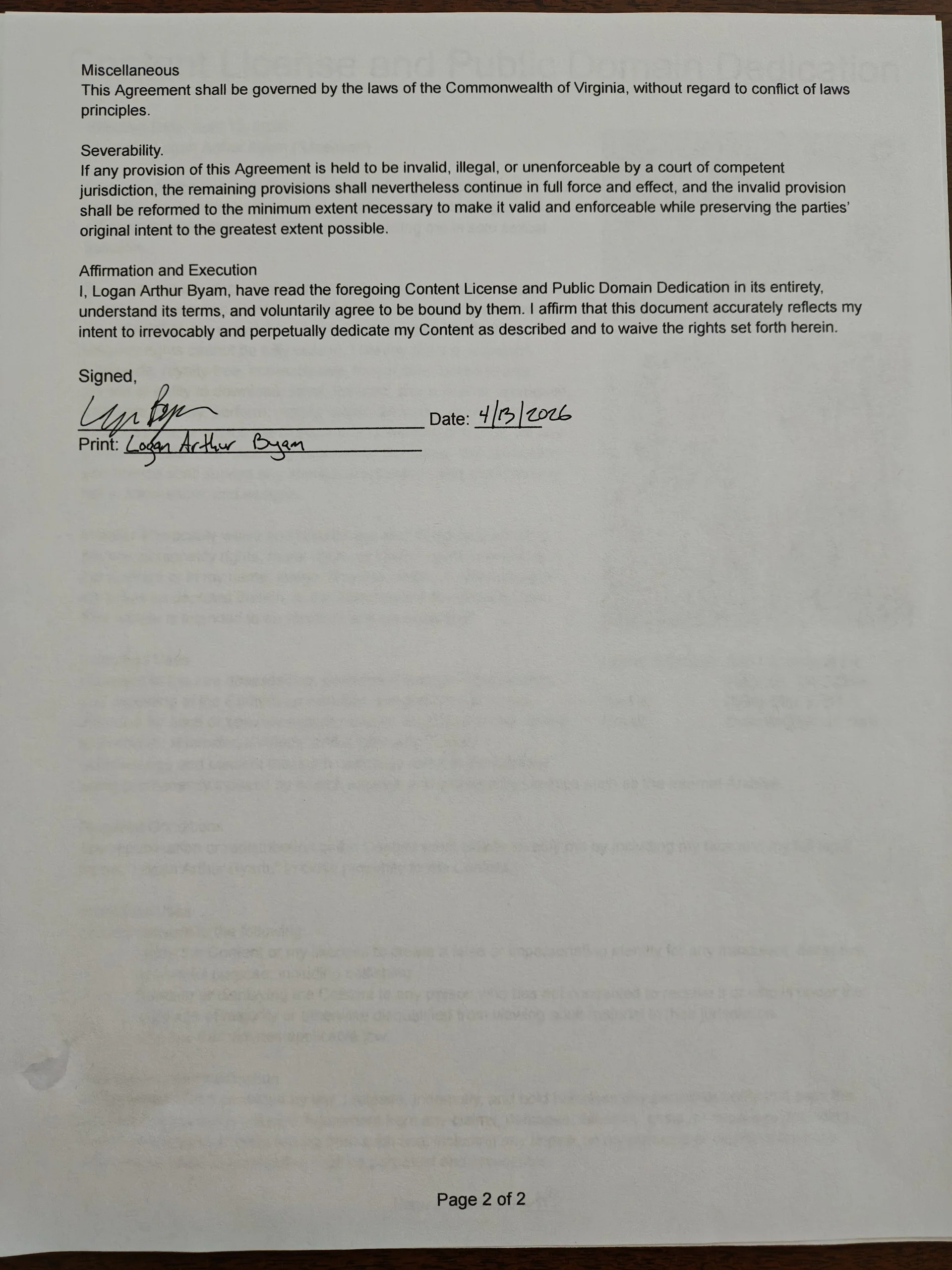 Logan Byam Content Sharing Agreement de LoganArthurByam  2 photos