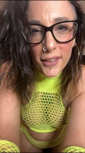 Itsivybelle_filthymilfuk Fishnet Neon Green Foto
