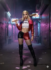 Catvalentine_ 💙Cosplay Harley Quinn❤️ Poză 7