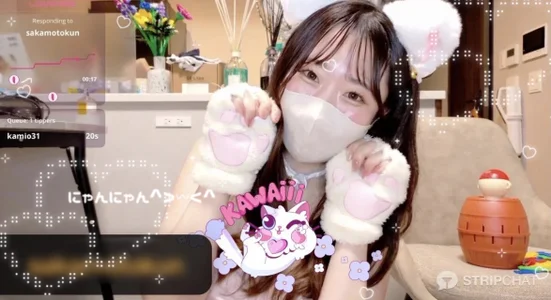 yura_ra_ra 4万人記念配信エフェクト😸🩵🩵 Gambar 8