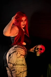 mikaskullcs 🩸 Crimson Temptation: La Reina de las Sombras 🖤💀 Gambar 6