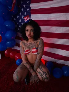 JuliaRose_ks ❤️Naked🤍Patriotism💙 (4 of july 2025) Hình 9