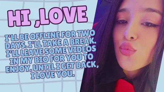 tokito_mitsuri 🌴⛱️🛟🌞🕶️I'll be offline on October 1st and 2nd. I'll be taking a break. I'll leave some videos in Immagine 