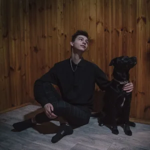 photo session with a dog