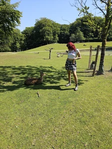 Sarah-Stoner First time meeting deers🤩🥰 Foto