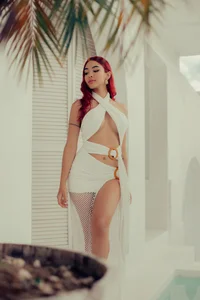 AmmyScott elegant in blue and white Pic 7