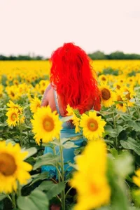 AshleyRedlips Im Blumenfeld Εικόνα