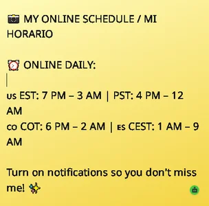 ⏰ ONLINE DAILY: od miaroberts69  snímek