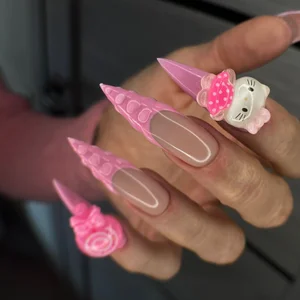 WhiteQueen888 Long NAILS Hình 4