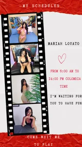MariahLovato 💗💗my schedule🕐 Pic