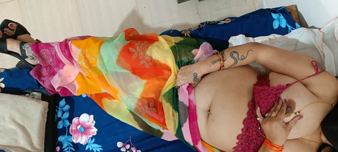 Sexy_bhabhi_haryana Bhabhi ka Sari look Εικόνα 2