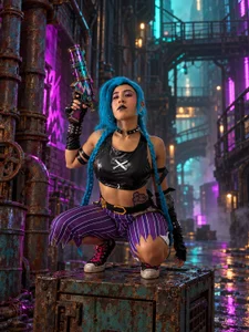 Violet_rousse7 💙💜 Jinx: Queen of Chaos 💣🔥 Pic 9