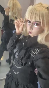 NEZUKO_MITSURI Misa Amane Cosplay | Gothic Kawaii Model ⛓️💀 Pic 4