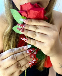 SalmaZamann passion red and my new nails Pic 4