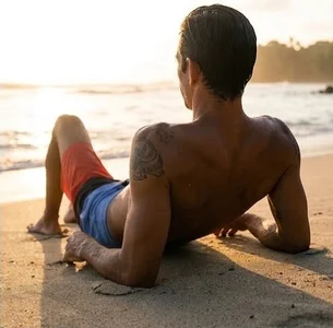Beachman01 Homem da praia รูป  4