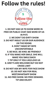 Follow the rules!