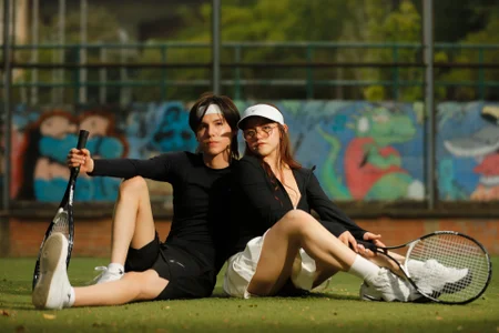 Would you like to play tennis with us? 💦🔥 od Daphne_And_Roger  snímek