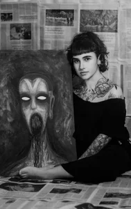 Luana_fiore My hands do magic 👩‍🎨🖤 Gambar