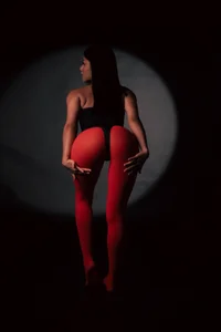 naia_cox Sexy pantyhose red Foto 4
