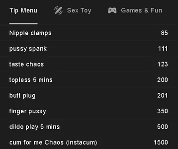 edgexchaos Tip & Lush menu Pic 2