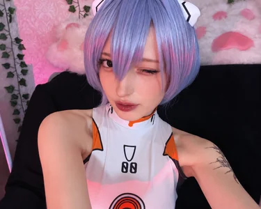 mistyverse Ayanami Rai Cosplay Todayyy!!! Hot content for the Fan Club -after the stream! Billede