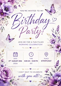 Gleaming-Butterfly Birthday 2026 Foto