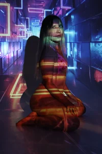 Neon temptation de MaddieTease  9 Imagens