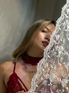 Veiled in lace, soaked in sin🤍🔥