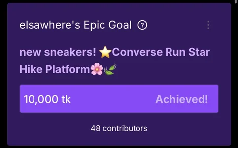 elsawhere 🤍THANK YOU🤍 epic goal: new sneakers! ⭐️Converse Run Star Hike Platform🌸🍃 Εικόνα