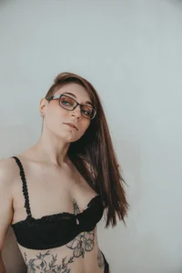 Just me in black underwear.