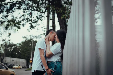 NickandAbby_ Between laughs and leaves in the wind, we find our paradise Pic 2