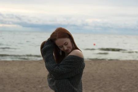 DreamVikky's Overcast day at the beach Part 1 Sex Photo 5